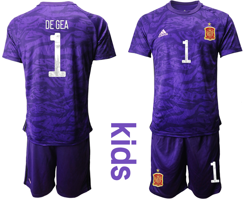 Cheap 2021 European Cup Espana purple goalkeeper Youth 1.. soccer jerseys